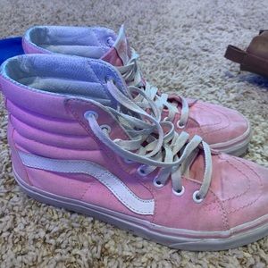 Pink high top Vans